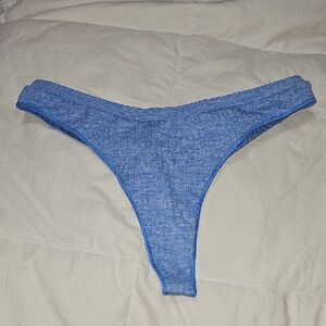 No Boundaries Womens Sz Small 4-6 Thong Underwear. Blue